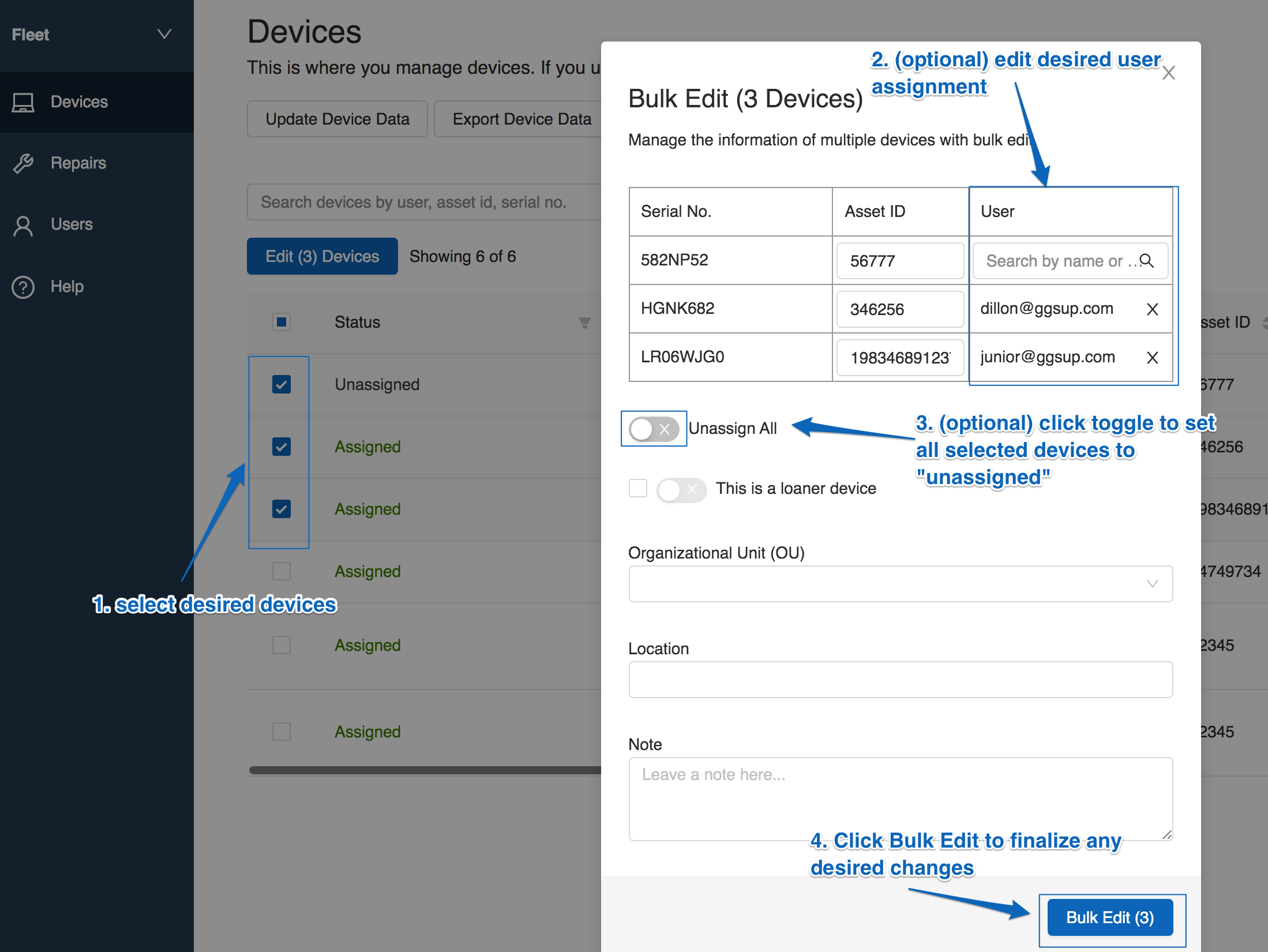 Update Device Status – GoGuardian Help Center